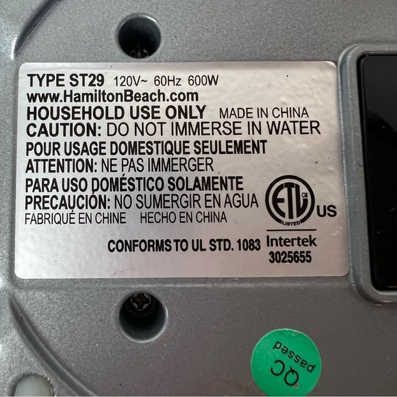 Hamilton Beach Breakfast Sandwich Maker Model 25475A New - Picture 7 of 9